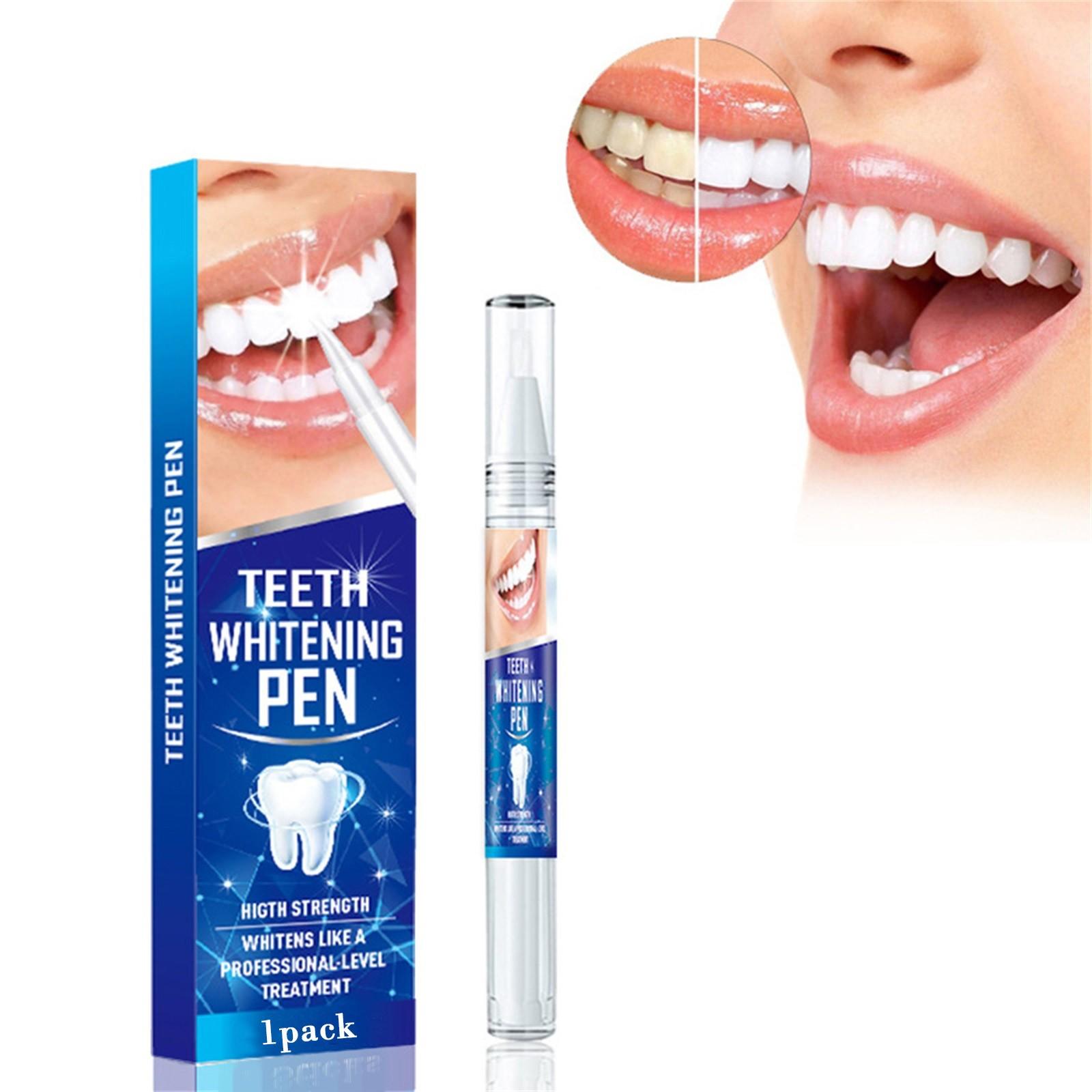 

1 шт. Гель-карандаш для отбеливания зубов Быстрое удаление пятен Отбеливающий карандаш для желтых зубов 3 мл