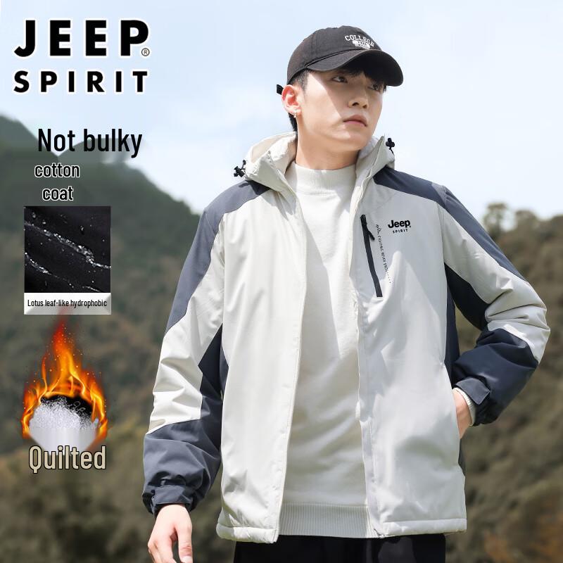 JEEP SPIRIT Men s Hooded Padded Winter Jacket 3XL