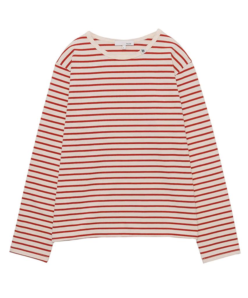 Eilubeu Loose Fit Striped T-Shirt Aarcts003D
