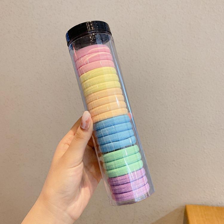 Kleiner Bär Hochelastisches Kaffee-Haargummi für Frauen und Mädchen - Langlebig, Schlicht und Elegant