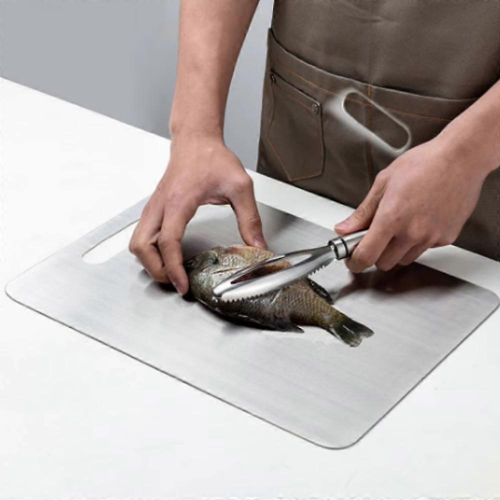 Stainless Steel Thickened Cutting Board Antibacterial Mildew-proof Kneading Dough Board Kitchen Fruit Vegetable Cutting Board