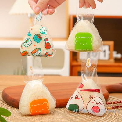 Dreieckiges Reiskuchen- und Gemüse-Rollverpackungspapier, Einweg-Sushi-Beutel, Bento-Zubehör für Onigiri und Sushi