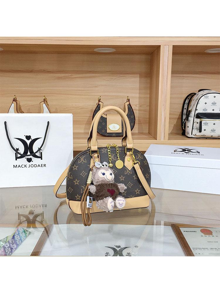 Crossbody Shell Monogram Vintage High-End: Geantă de mână chic colorblock pentru influenceri 2025