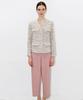 DAMAGE MNEMONIC Pink Pintuck Long Pants_ Pink Pintuck Long Pants