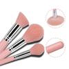 14-Piece Half-Sugar Pink Makeup Brush Set: Portable Powder, Foundation, Blush, Eyeshadow, and Concealer Brushes with Soft Bristles