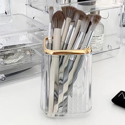 Organizzatori di trucco di lusso Scatola portaoggetti per pennelli cosmetici da tavolo Astuccio per penne da ufficio Organizzatore di pennelli per trucco Portaoggetti per rossetto-