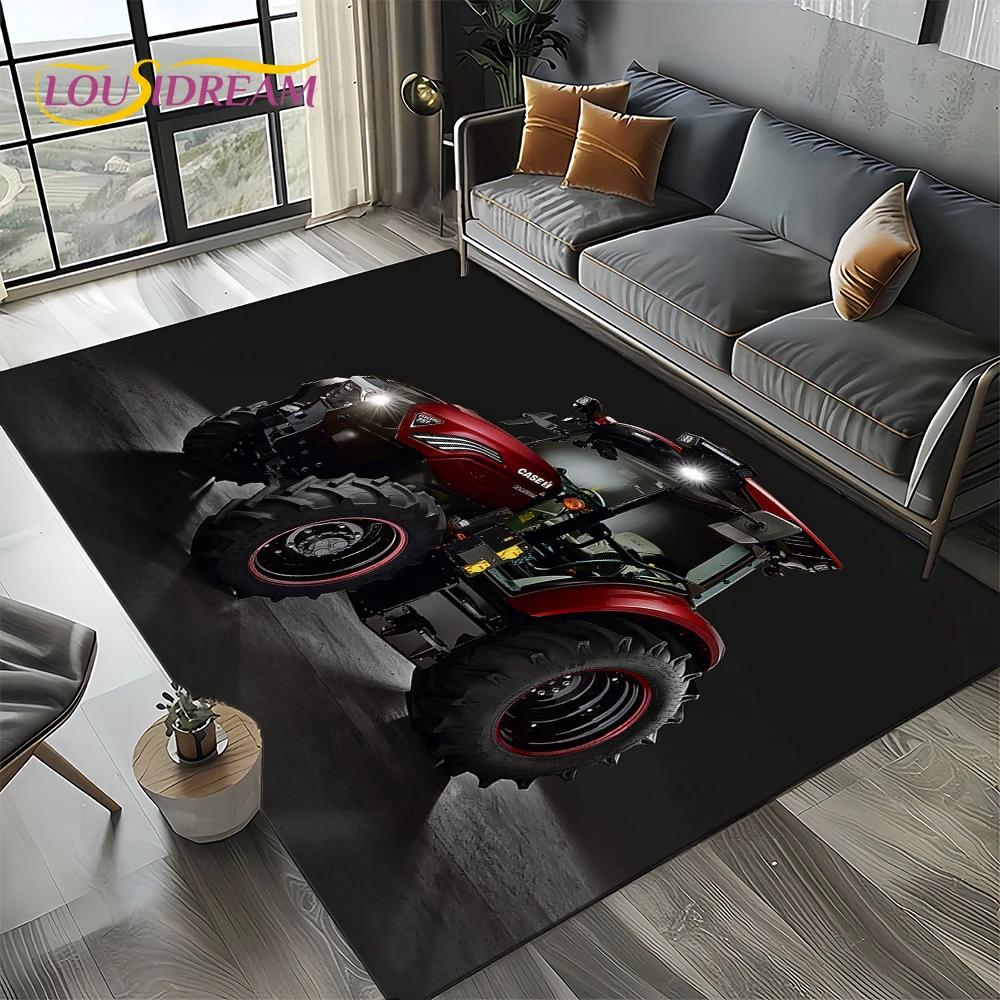 27 Style Truck Retro 3D Tractor Car Carpet Rug for Living Room Bedroom Home Sofa Decoration,Kid Area Rug Non-slip Floor Mat Gift