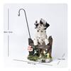 Hanging Planter Decorative Resin Dog Figurine Garden Animal Sculpture Ornament