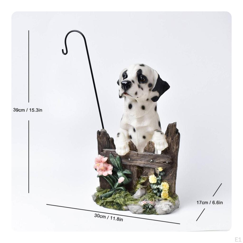 Hanging Planter Decorative Resin Dog Figurine Garden Animal Sculpture Ornament