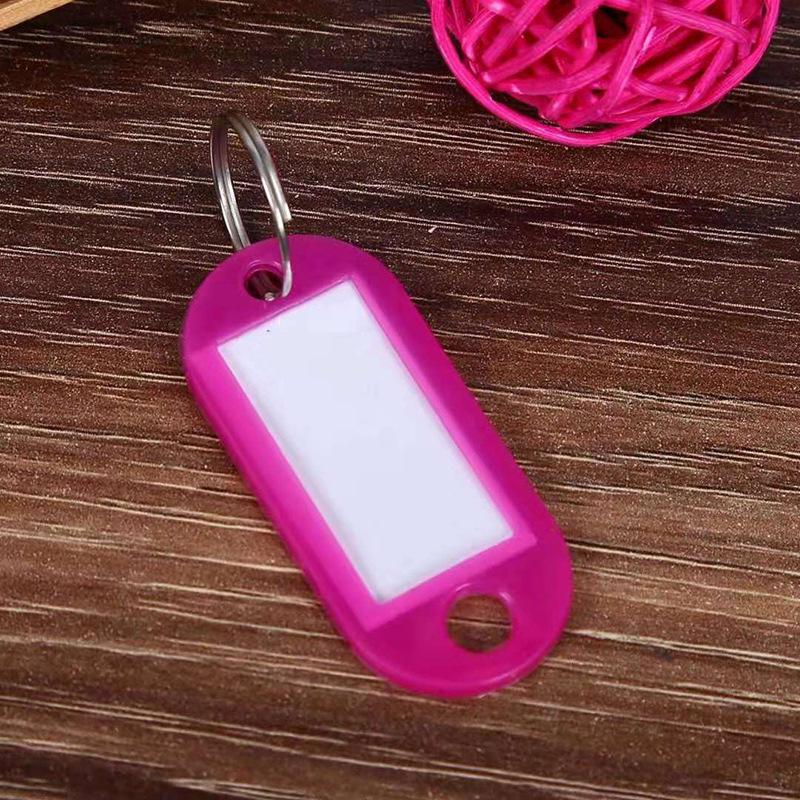 Colorful Plastic Key Tags for Handwritten Labels and Luggage, Small Gift Keychains