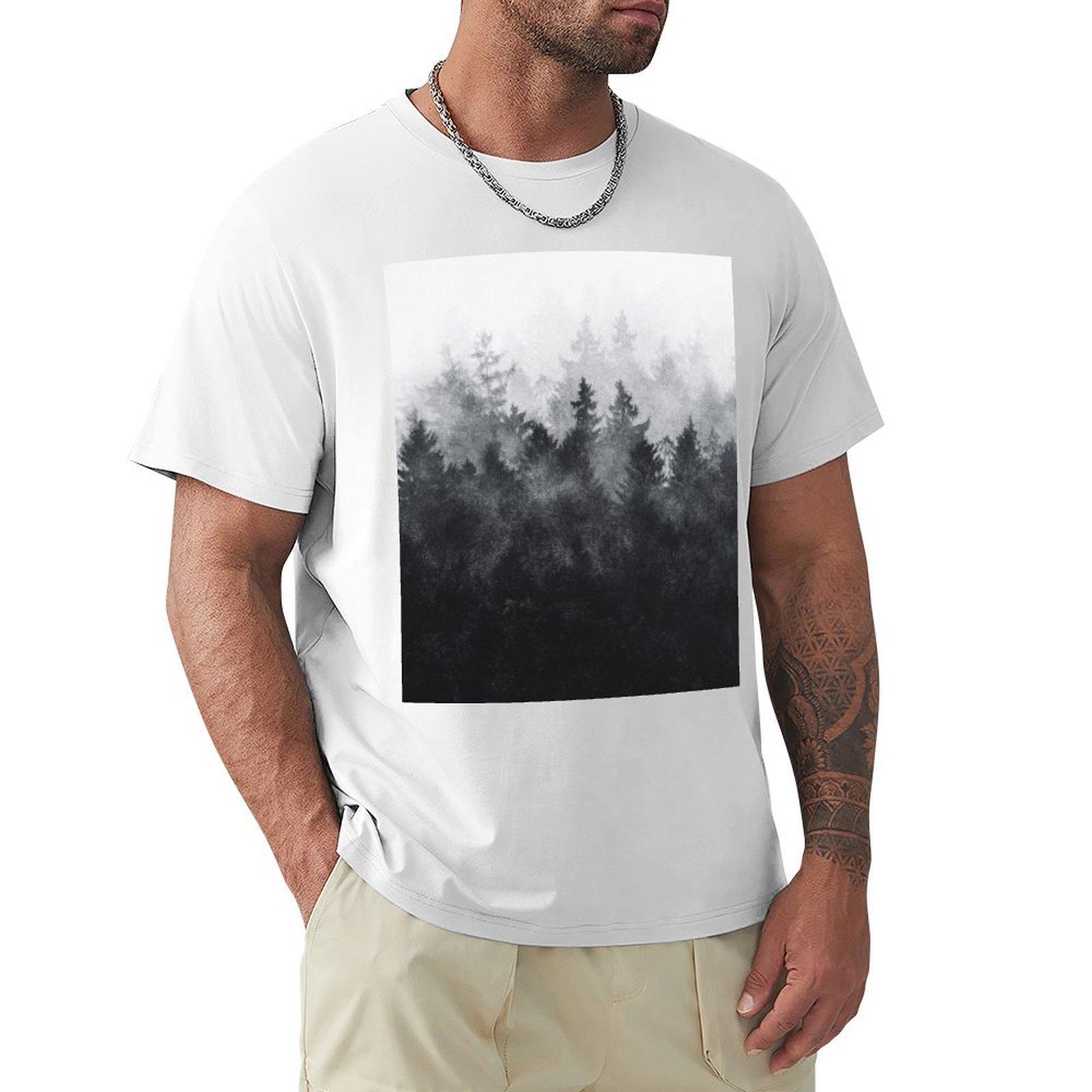 The Heart Of My Heart  Midwinter Blues Gothic Ravencore Forest With Cascadia Trees Covered In Magic Fog TShirt S