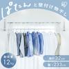 IRIS OHYAMA Indoor Clothes Tightly Drys Easy Spacer White Wall-Mounted Dryer, Clothes, Compact, Installation, WMR-40,