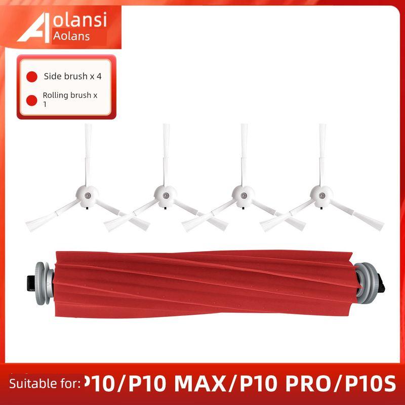 Compatible with Roborock Vacuum Cleaner Accessories P10 Pro/P10S Consumables Dust Bag Side Brush Cleaning Cloth Filter Cleaning Fluid