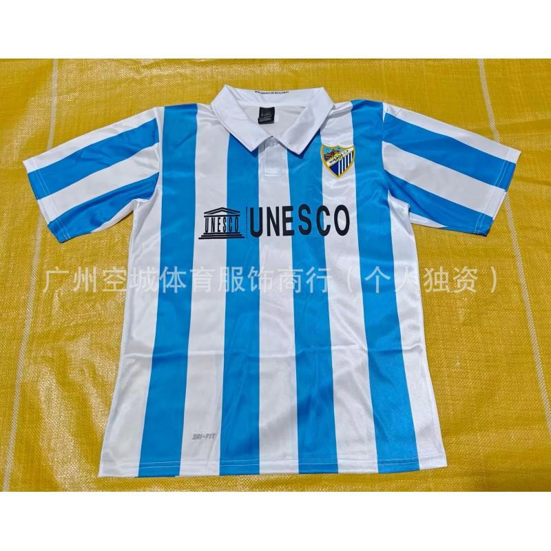 Retro Football Jersey 90s 90-97 Sporting Gijn Celta Vigo Rayo Vallecano Mlaga Short Sleeve Soccer Shirt