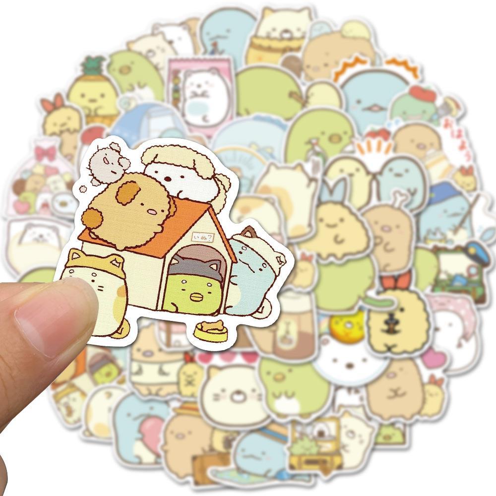 50pcs Kawaii Sumikko Gurashi PVC Anime Waterproof Stickers Set for Scrapbooking DIY Stationery Kids Toys Japanese Diary Sticker