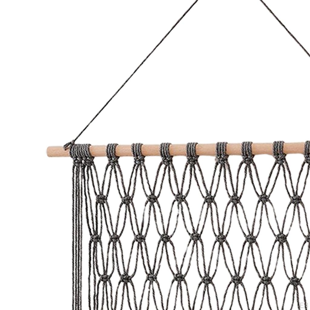 Boho Makramee Wandorganizer Buchstaben Buch Bauernhaus Dekor Quaste Hängend für Kinderzimmer