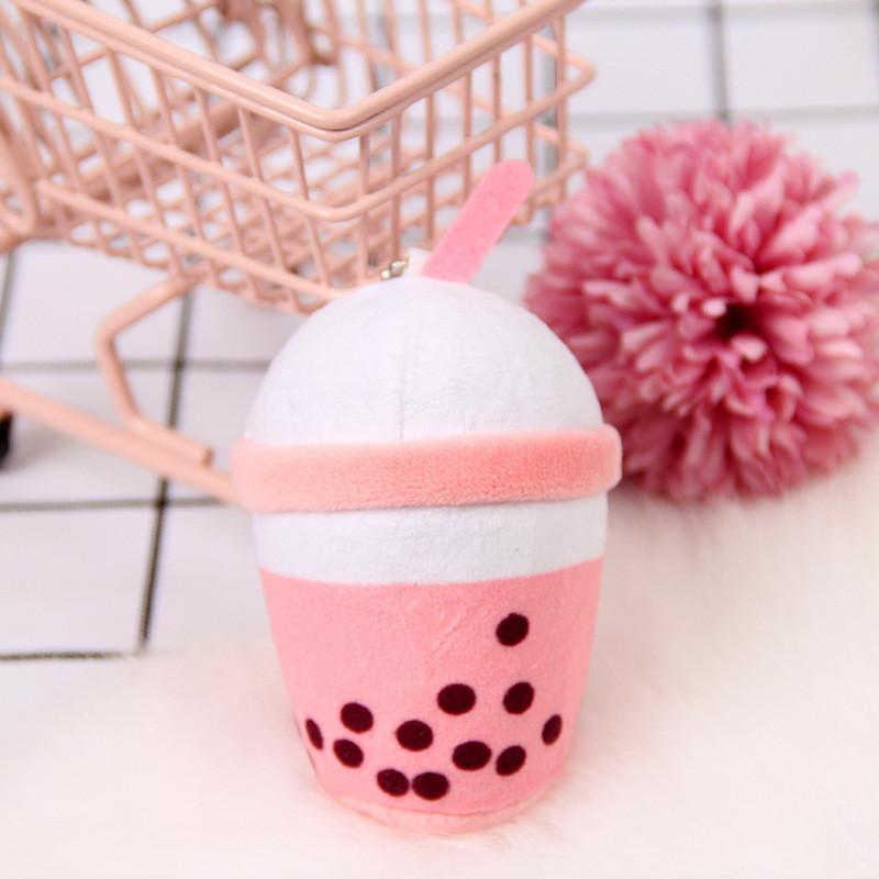 Entzückendes rosa Zitronentee-Stofftier mit weicher PP-Baumwollfüllung für Schlüsselanhänger und Rucksäcke