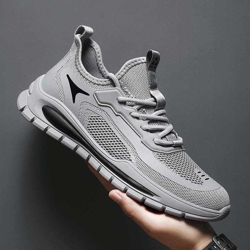 Summer men's flying woven shoes new trend mesh sports men's shoes hollow casual shoes breathable low-top men's shoes