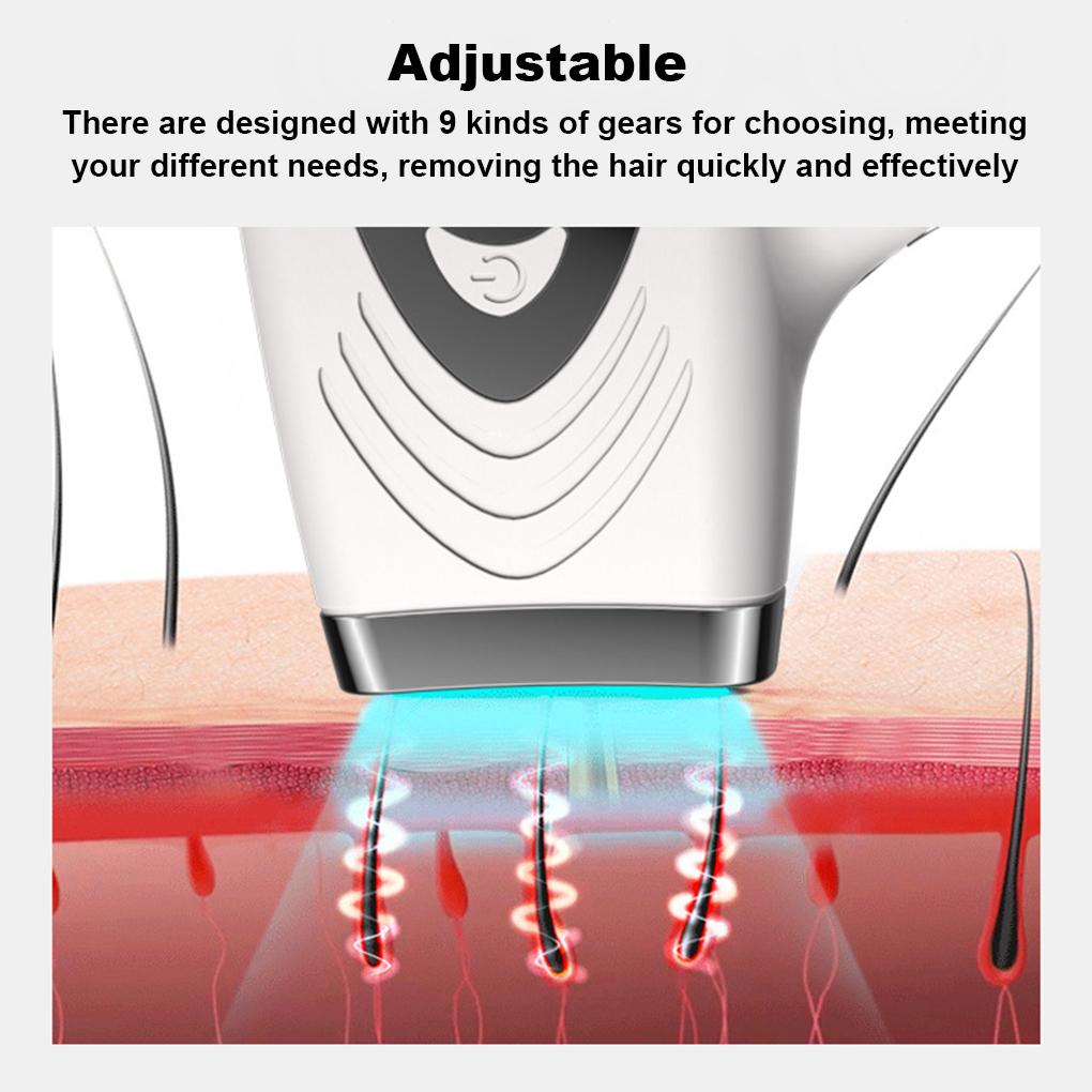 Epilator 36W Electric Adjustable Flashes Portable Travel Hair Remover Portable Travel Household Hair Removal Machine