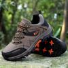Mens Fall Shoes Waterproof Anti-skid Anti-smashing Outdoor Climbing Mountain Hiking Boots  Big Size 39-47