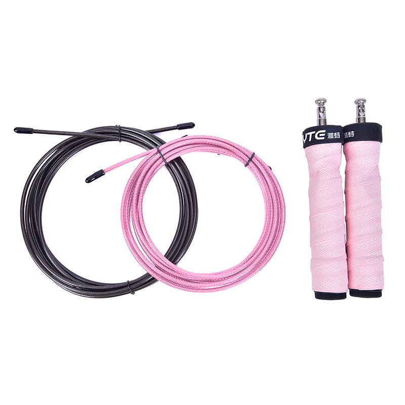 

Crossfit Jump Rope Speed & Weighted Jump Ropes With Speed Cable Ball Bearings розовый