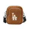 New MLB Polyester Shoulder Bag Crossbody Bag Mini Women's Brown 32BGDF011-07A