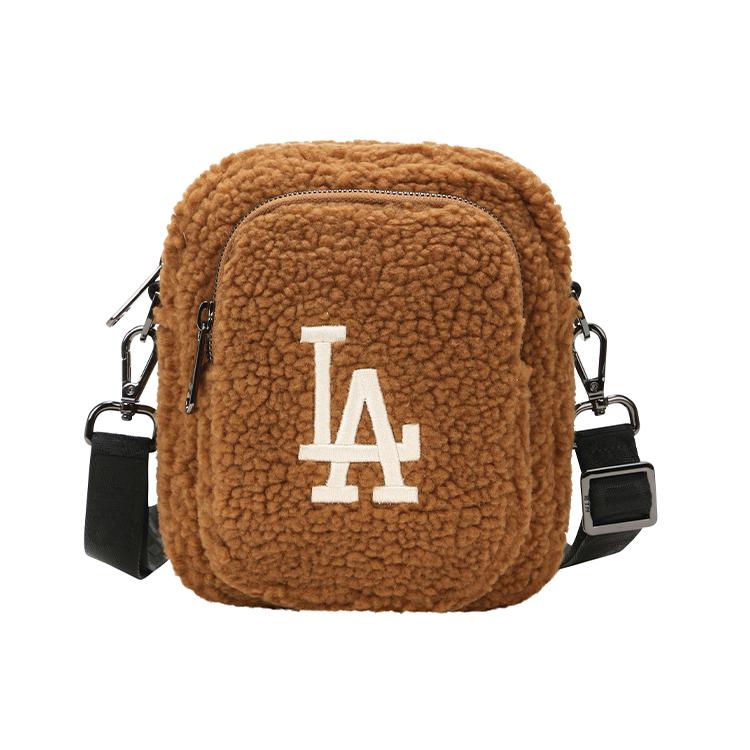 New MLB Polyester Shoulder Bag Crossbody Bag Mini Women's Brown 32BGDF011-07A