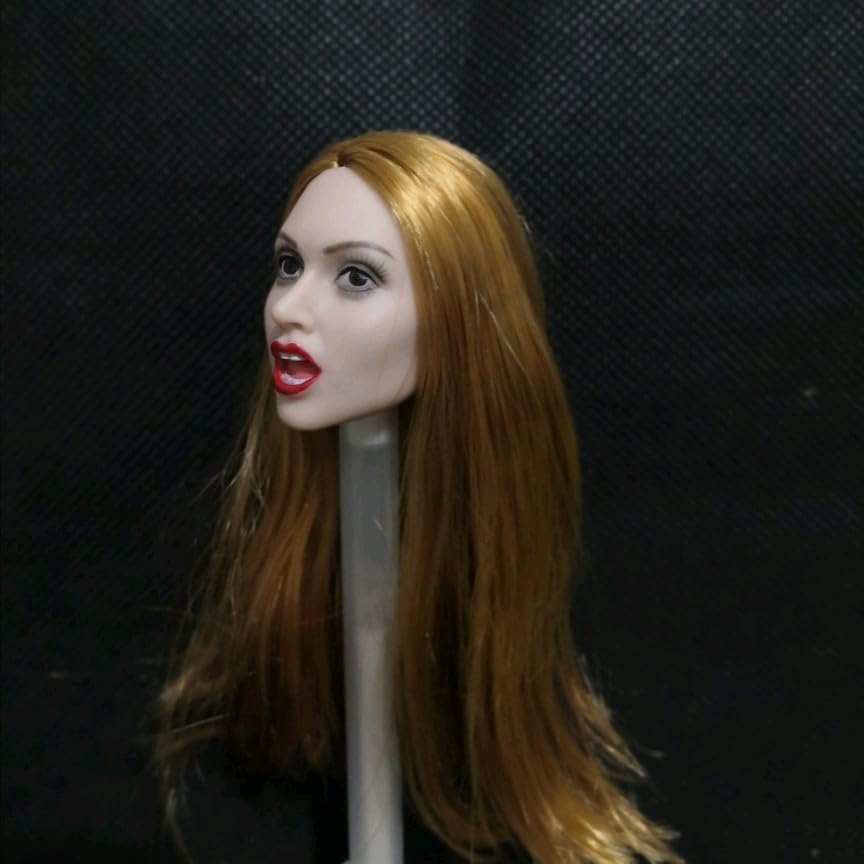 Toys and Hobbies scale action figure compatible with TBLeague and other pearl white diagonal upward open mouth gold long European and American