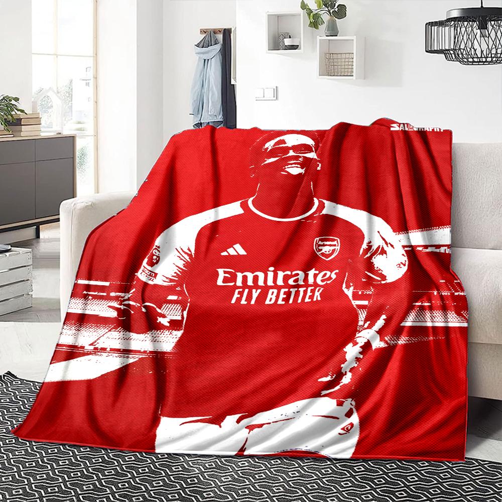 Arsenal Spieler Jubel Decken Flanell Bedruckt Atmungsaktiv Warm Überwurfdecke für Zuhause Büro Bettwäsche 0708a30