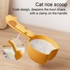 Cute Cat Rice Scoop with Scale, Food Grade Measuring Spoon for Baking, Thick Kitchen Tool for Flour Sugar Rice