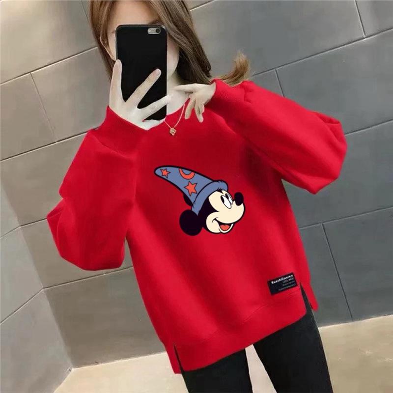 

Women s Plus Size Velvet-Lined Long-Sleeve Base Shirt for Middle-Aged and Elderly 2XL (140-160 lbs)