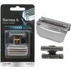 Foil & Cutter Series 5 51S Replacement Head for B-raun Series 5 590cc 8595 8985 8975 8991 (Silver, New Packaing)