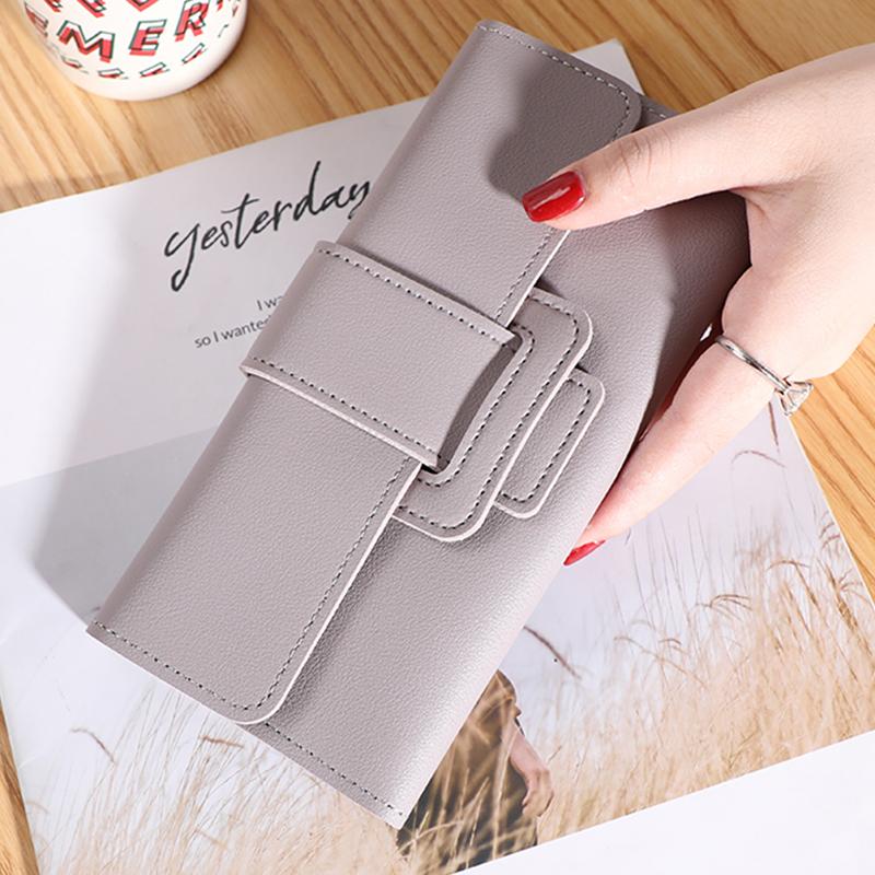 Women Wallet Cardholder Coin Purses Clutch Phone Credit Card Holder Ladies Luxury Large Capacity Leather Bag with Zipper