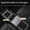 Six-Seater Tesla Model YL/Y/3 Transparent Center Console Storage Armrest Box.