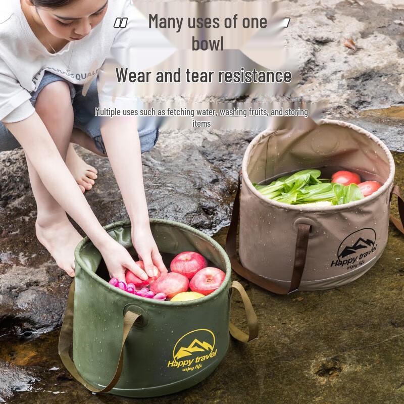 FTLY Outdoor Camping Folding Water Bucket