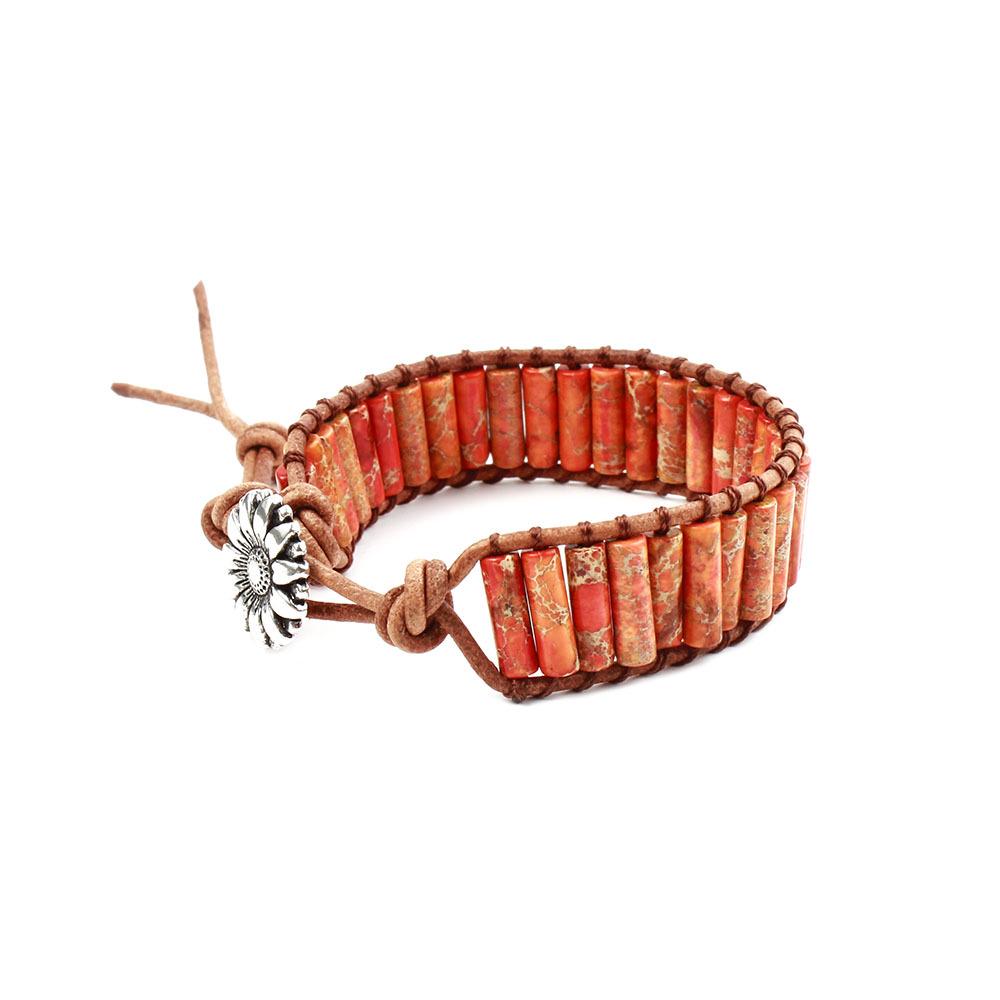 Seven-Color Imperial Stone Chakra Bracelet: Handmade, European & American Style
