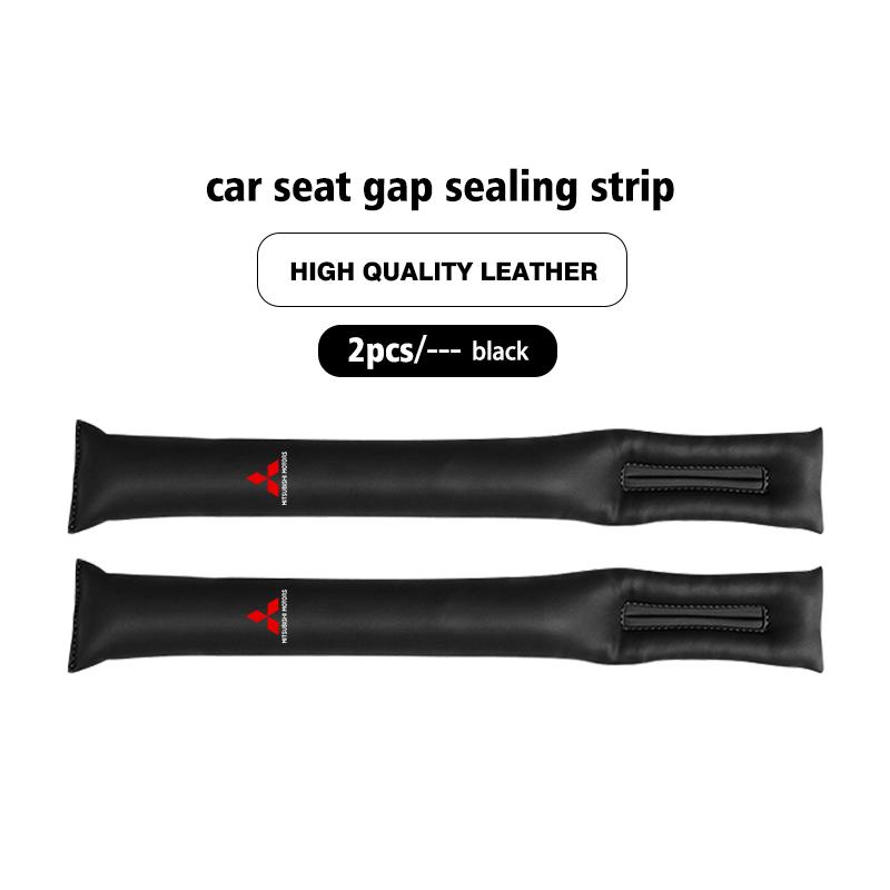 For Mitsubishi Car Seat Gap Filler Soft Leather Leak Pads Plug Leak Proof Strip Auto Accessories Outlander Lancer Eclipse Mirage