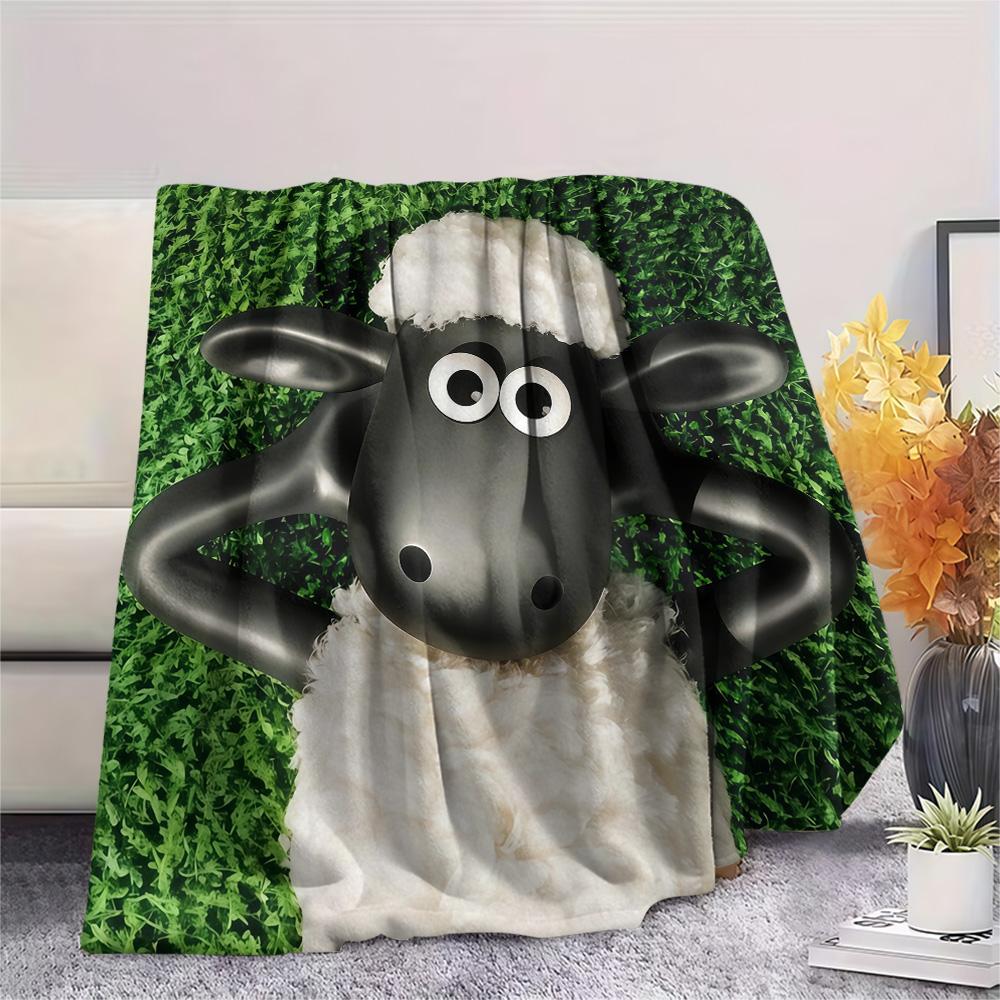 Shaun the Sheep2 Flannel Blanket, High Quality Comfortable for All Seasons, Home Decor, Warmth and Comfort