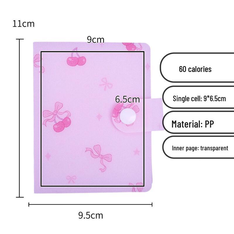 Kpop Photocard Album with 60 High-Transparency Pockets