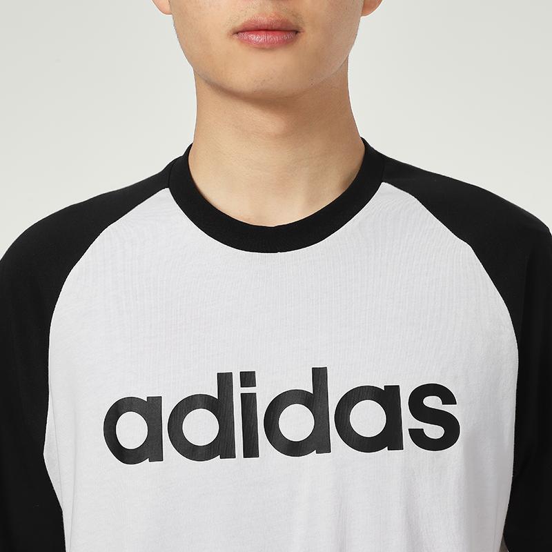 Adidas Neo Sports Round Neck Casual Breathable T-Shirt Men Tops White GP4898
