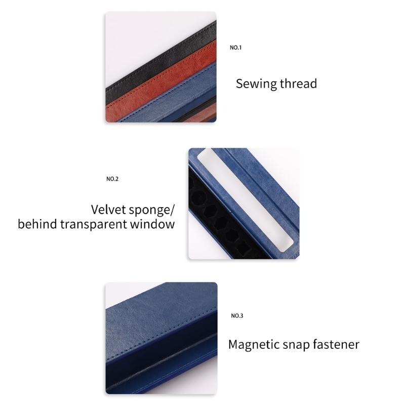 Rechteckige Würfelaufbewahrungsbox mit Deckel PU-Leder Würfelaufbewahrungskoffer Behälter Rollenspielwürfel Organizer Langlebig