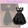 The Addams Family Wednesday Prom Party Dress Kids' Birthday Cosplay Yarn Dress
