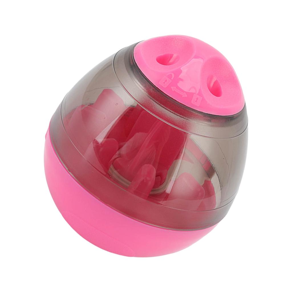 Pet Food Dispensing Ball Interactive Memory Training Dog Slow Feeder Puzzle Toy for Puppy Cat Pink