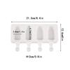 4 Cells Oval Silica Gel Mold Silicone Ice Cream Mold Popsicle Mould DIY  Ice Pop Popsicle Manufacturer Ice Tray Cake Baking Tool