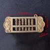 Brass Mini Abacus Keychain Car Key Hanging Accessory Bag Decorative Accessory