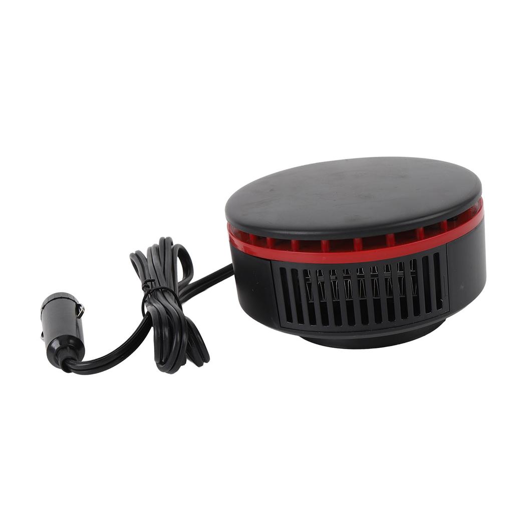 Car Heater 12V 360 Degrees Rotatable Easy To Install Windscreen Defroster Defogger for Driving Black Red