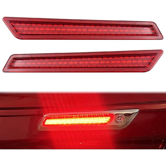 HDBUBALUS Saddlebag Latch Lights Cover Turn Signal Brake Light Fit for Harley Touring Street Glide Electra Glide Road Glide Road King Ultra Limited