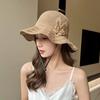 Big Flower Straw Hat Seaside Duck Tongue Hat Big Brim Sun Hat Women's Summer Breathable Face Hat Beach Hat