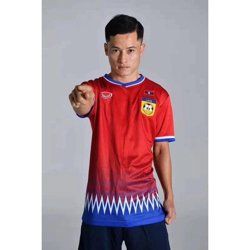 

Футболка сборной Лаоса по футболу с коротким рукавом с принтом быстросохнущая спортивная форма с логотипом L