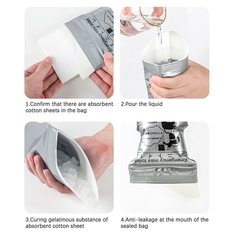 700Ml Emergency Pee Bag Portable Disposable Car Urine Vomit Unisex Toilet Bag